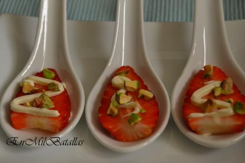 Aperitivo de fresas