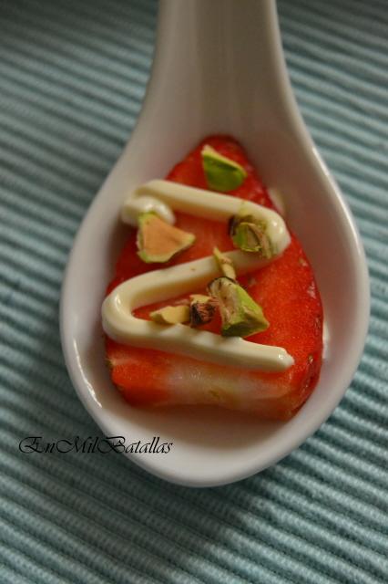 Aperitivo de fresas