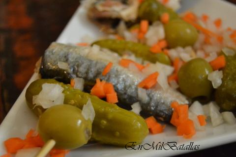 Banderillas de sardinas