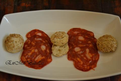 Bocaditos de pan de orégano y sésamo