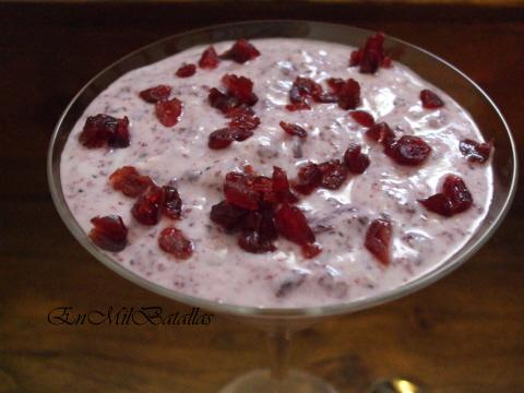 Crema de frutos del bosque