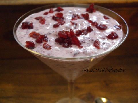 crema de frutos del bosque