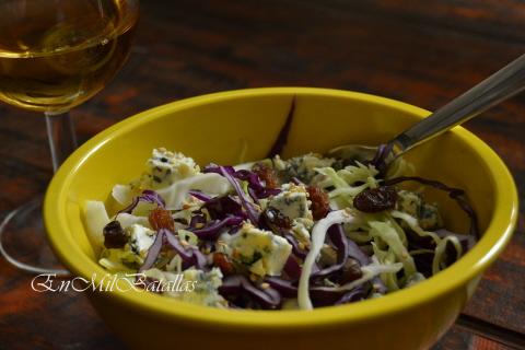 Ensalada de dos coles y queso azul