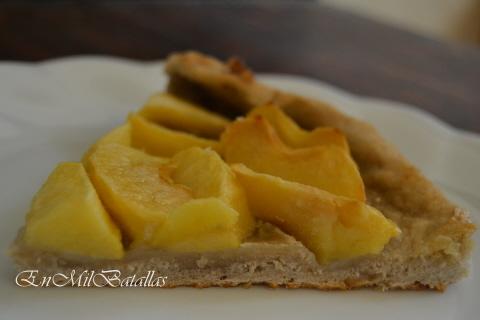 Galette de manzana, corte