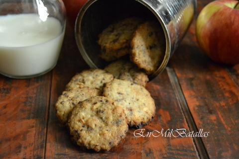 Galletas de chocolate y avellanas