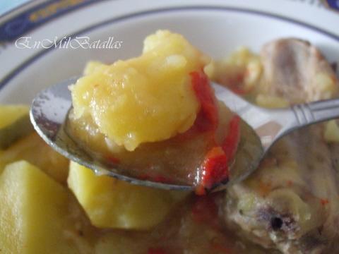 Patatas guisadas con costilla