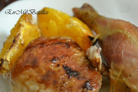 Pollo asado a los cítricos