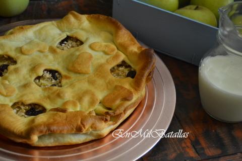Tarta (cubierta) de manzana