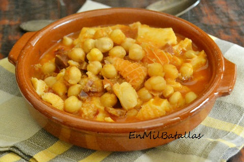 Garbanzos con callos