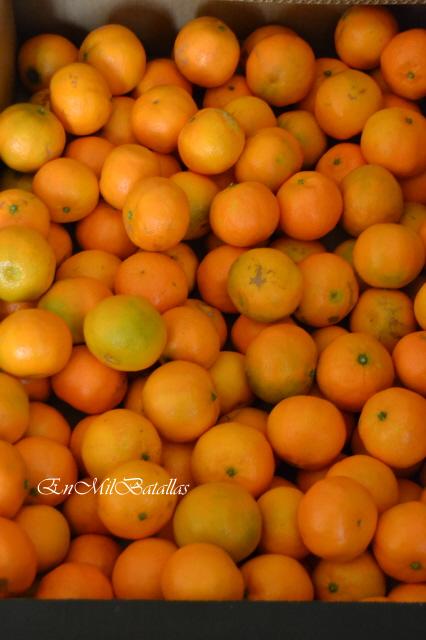 Mandarinas ecológicas de naranjas che
