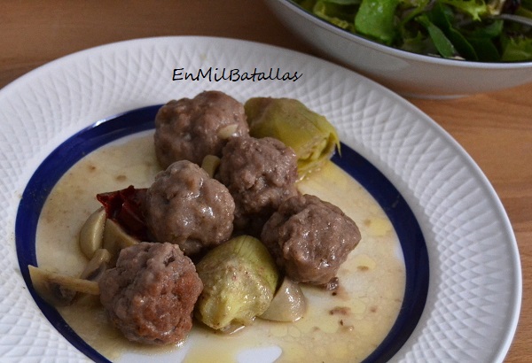 Albóndigas de ternera con verduritas - En Mil Batallas