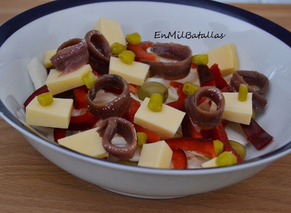 Ensalada picante de anchoas - En Mil Batallas