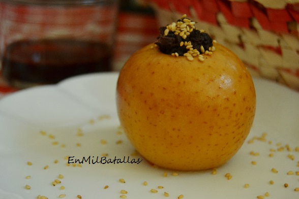 Manzanas rellenas de morcilla de Ronda - En Mil Batallas