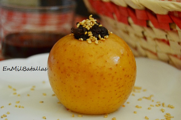 Manzanas rellenas de morcilla de Ronda - En Mil Batallas