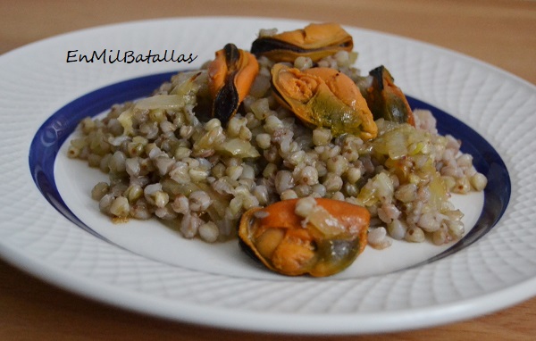 Trigo sarraceno con mejillones - En Mil Batallas