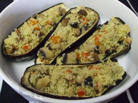 Berenjenas rellenas de cuscús