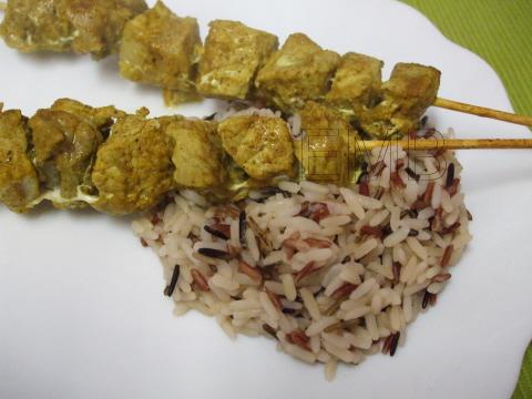 Brochetas de cerdo