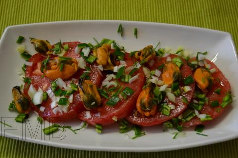 Ensalada con mejillones