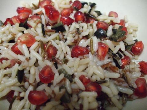 Ensalada de arroz y granada