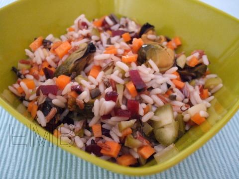 ensalada marinera de tres arroces
