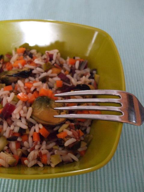 Ensalada marinera de tres arroces