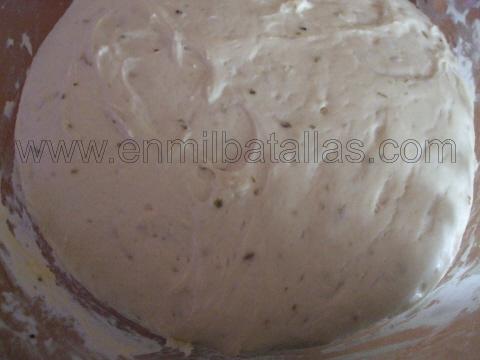 Masa de focaccia
