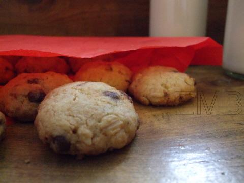 Galletas de avena, albaricoque y chocolate