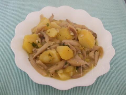 Guiso de patatas y setas