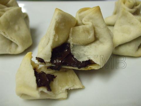 Limosneras de chocolate y avellana
