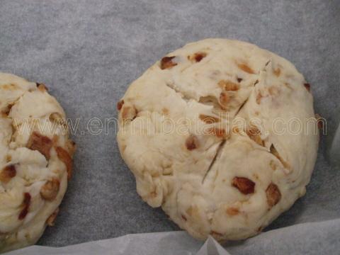 Panecillos de cebolla, antes de hornear