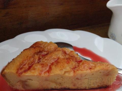 Pastel de arándanos rojos