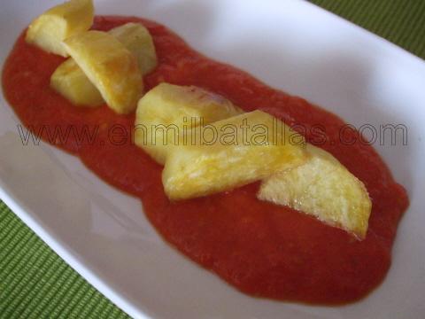 Patatas bravas ligeras