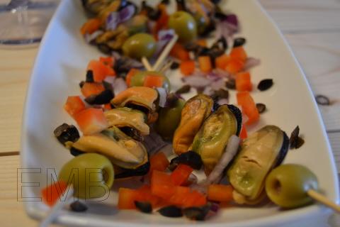 Pinchos de mejillones