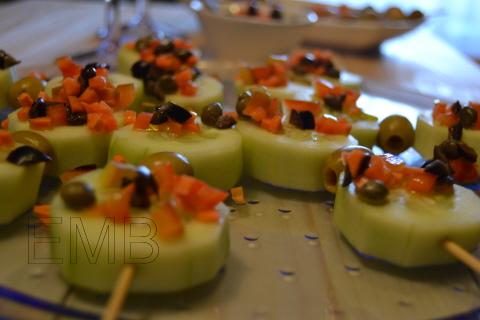 Pinchos de pepino
