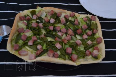 Pizza blanca estival