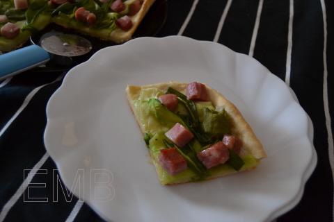 Pizza blanca estival