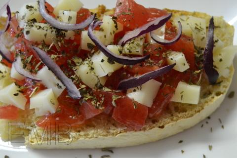 Rebanada de tomate pata negra