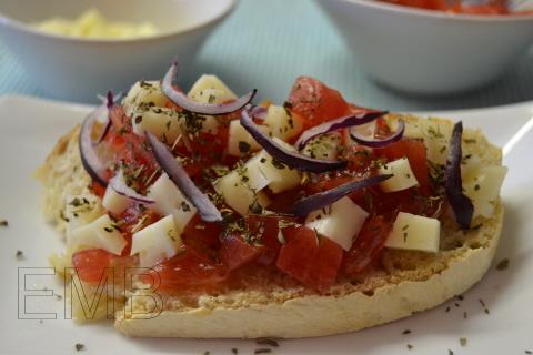 Rebanada de tomate pata negra