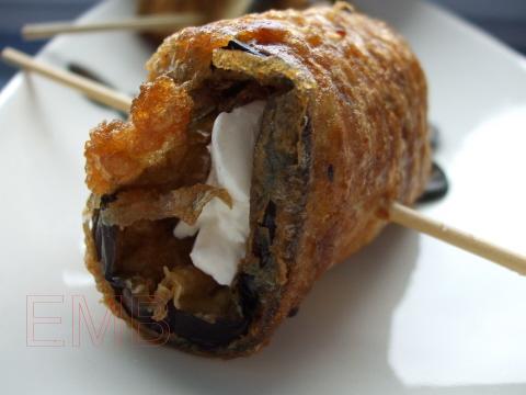 Rollitos de berenjena