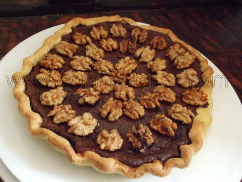 Tarta de chocolate y nueces