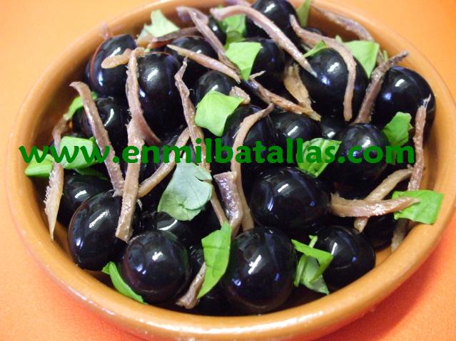 Aceitunas marinadas a la italiana