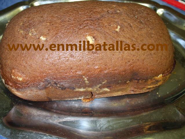 Bizcocho de chocolate en panificadora