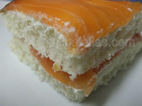 Canapés de salmón ahumado
