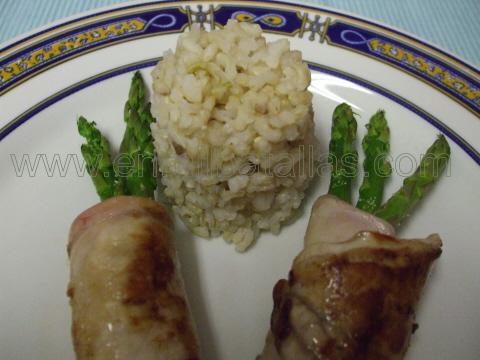 Enrolladitos de conejo