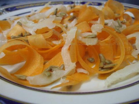 Ensalada de zanahoria y bacalao ahumado