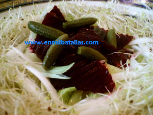 Ensalada de germinados de invierno