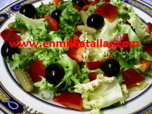 Ensalada primaveral de escarola