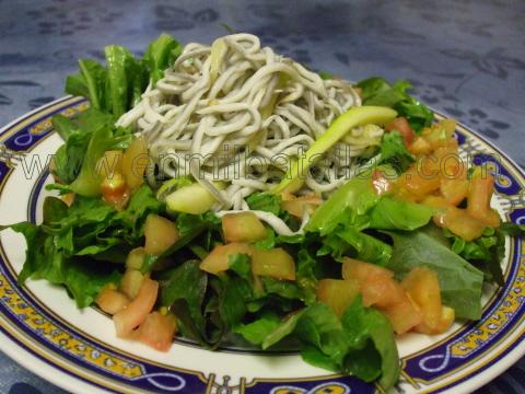Ensalada templada de gulas