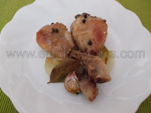 Jamoncitos de pollo a la pimienta