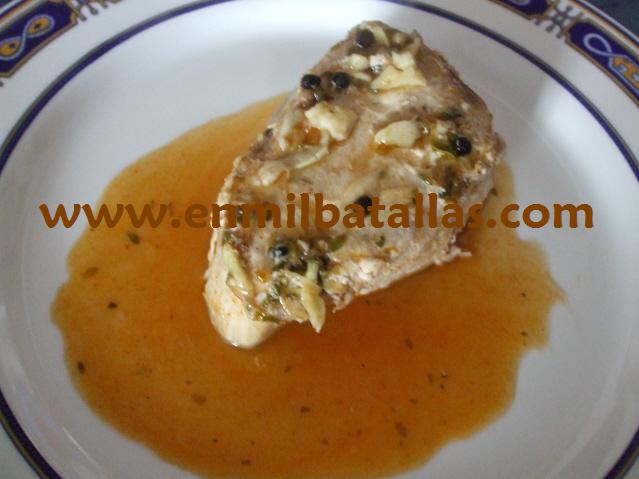 Lomitos de atún estofados